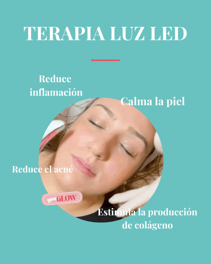 tratamiento facial terapia de luz led